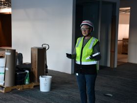 Tracy Lutterman Leads Tour of NM North Building