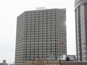 Quarles Sign at 411 East Wisconsin Center