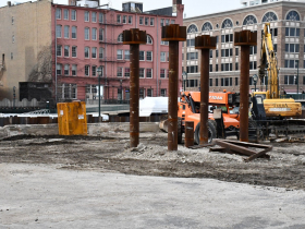 Test piles at The Edison Site