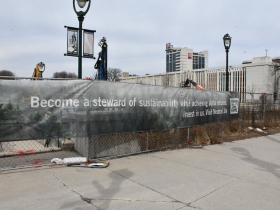 Construction Fence at The Edison