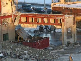 Downtown Transit Center Destruction