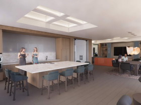 100 East Pool Lounge Rendering