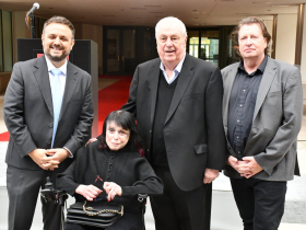 Chad Bauman, Ellen Checota, Joe Checota and Mark Clements