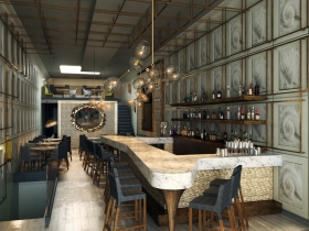 Rendering of first floor of Third Coast Provisions