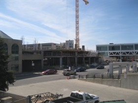 Construction of 833 East.