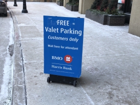 BMO Harris Valet Parking