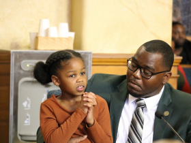 Ald. Mark Chambers, Jr. and His Daughter