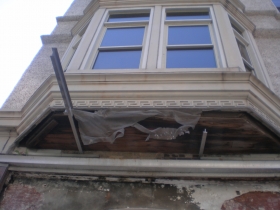 Old Awning Removed from Colby Abbot