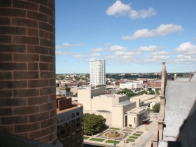 A view of The Moderne from City Hall's rooftop.