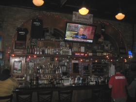 The bar at Dukes.