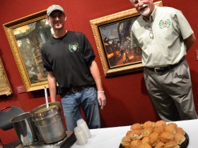 Local caterers served up soup and sandwiches