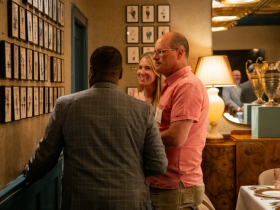 High Stakes Opening, Guests in the Milwaukee Players Room. Photo Credit: Melissa Miller. 