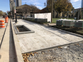 Cathedral Square Park Construction