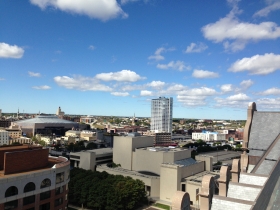 The Moderne is seen from a vantage point atop City Hall. Photo by Mariiana Tzotcheva.
