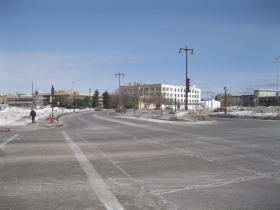 Intersection of N. Water and E. Knapp streets - looking north.