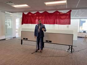 George Koonce Speaks at Church Mutual Office Opening