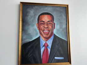 George Koonce Portrait in Church Mutual Office