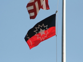 Juneteenth Flag over City Hall Complex