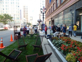 Park(ing) Day at Milwaukee Downtown