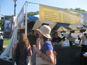 Louie's food stand.