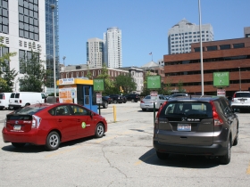 Zipcars at 732 N. Jefferson St.