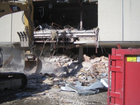 The demolition of 795 N. Van Buren St.