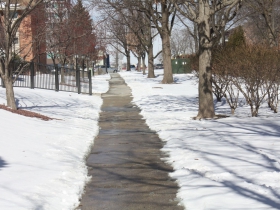 Walkway between E. Juneau Avenue and E. Knapp Street