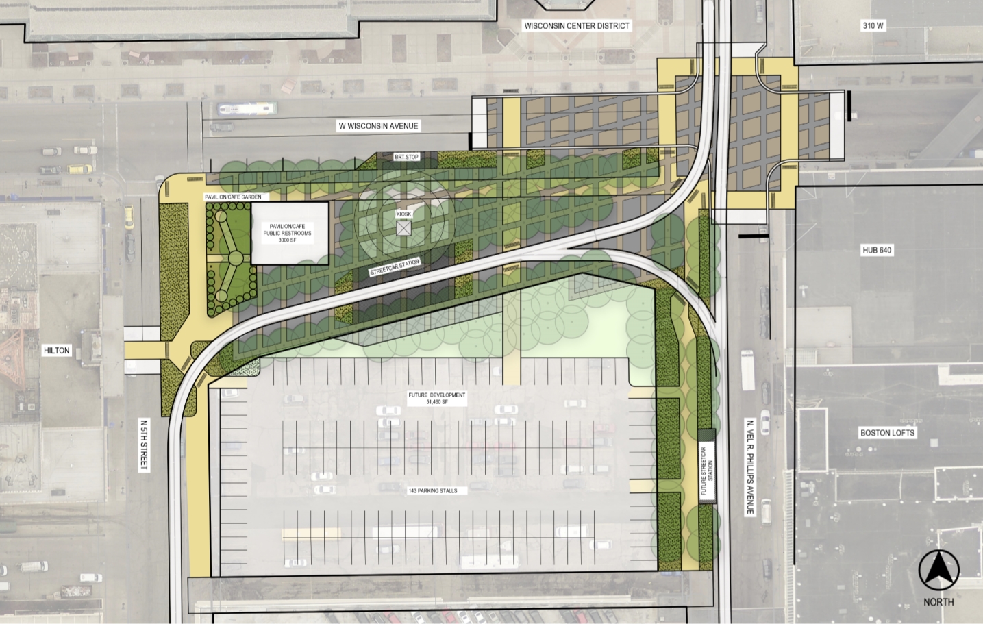 Vel R. Phillips Plaza - Site Plan