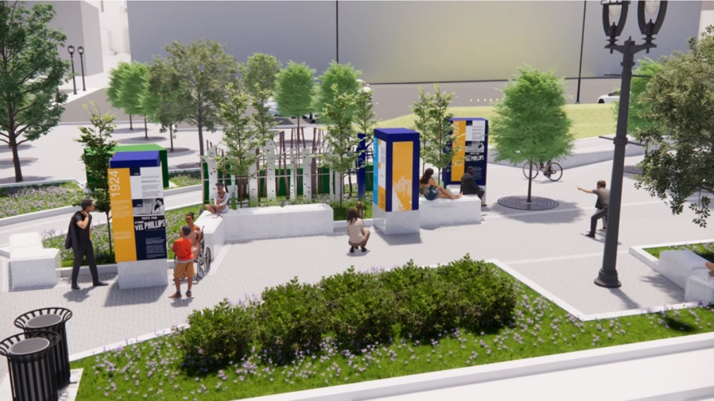Vel R. Phillips Plaza 2023 Design