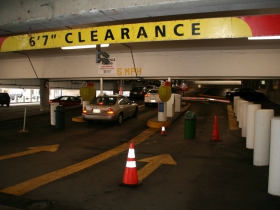 Entrance to the Grand Avenue Parking Garage
