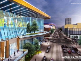 Wisconsin Center Expansion Rendering