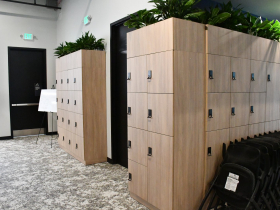 Lockers at Veolia North America Office