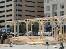 Moire Pavilion Construction