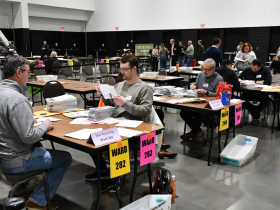 Ballot Opening at Milwaukee Central Count