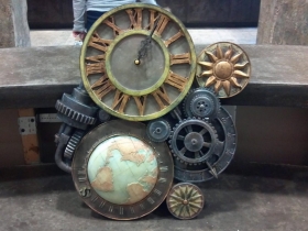 Steampunk clock.