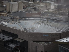 Bradley Center Roof Demolition