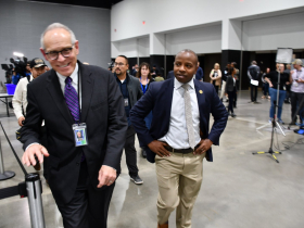 Mayor Cavalier Johnson Tours Central Count