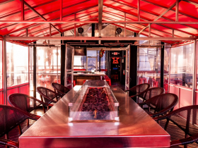 Uncle Buck's Third Floor Indoor-Outdoor Firetop.  Photo Courtesy Michelle Le. 