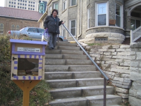 The Little Free Library is located at St. Benedict the Moor .