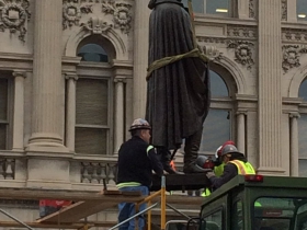 George Washington Statue Re-installation