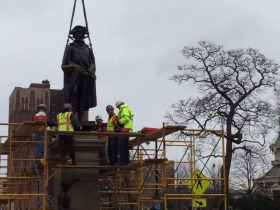 George Washington Statue Re-installation