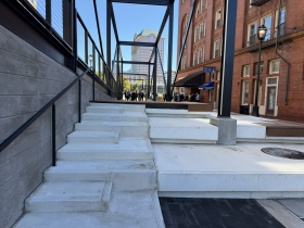 Social Stairs at Gary P. Grunau Memorial Plaza