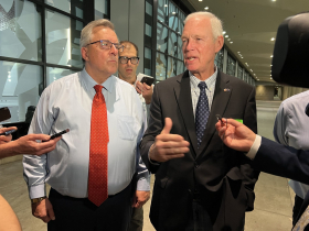 Brian Schimming and Ron Johnson Outside Central Count