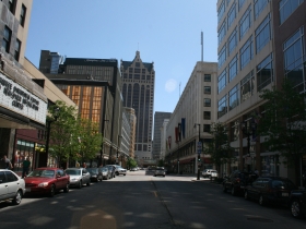 A view down Wisconsin Ave.