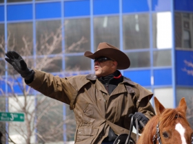 Sheriff David Clarke in the 2014 Westown St. Patrick's Parade. Photo by Garrick Jannene.