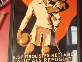 Vintage soccer poster.
