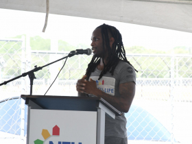 JaQuawn Seals at NeuVue Groundbreaking