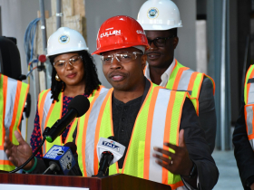 Mayor Cavalier Johnson at Coggs Center Tour