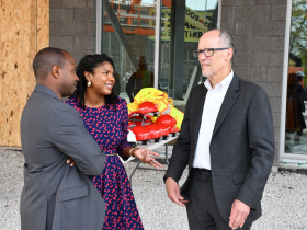 Johnson, Nicholson and Perez at Coggs Center Tour