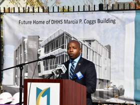 Mayor Cavalier Johnson at Coggs Center Groundbreaking
